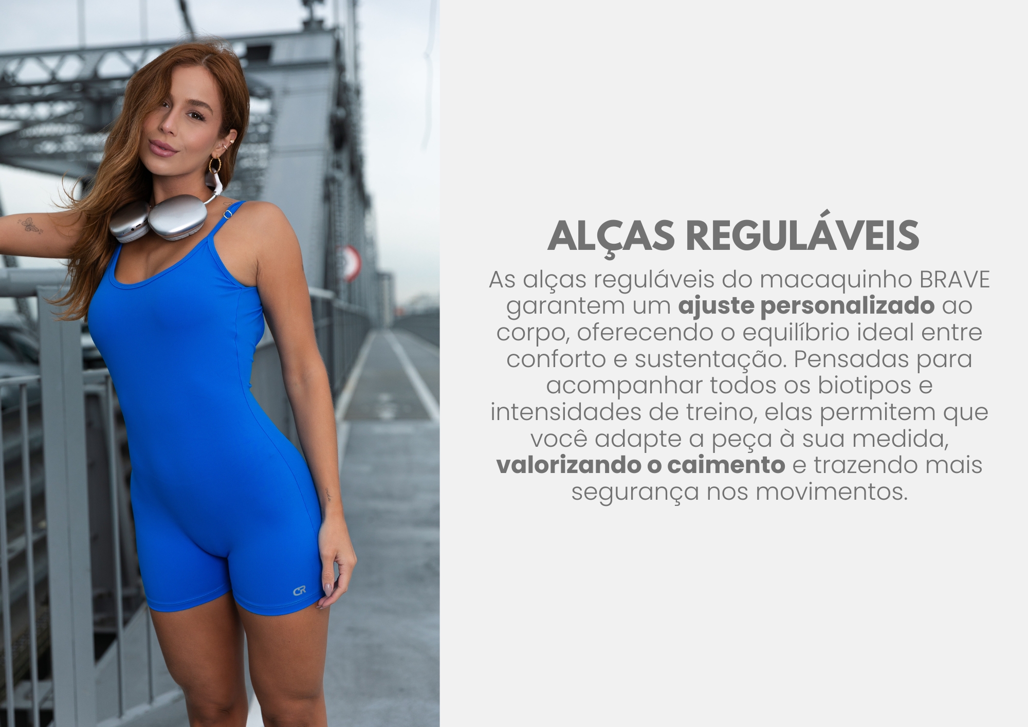 Macaquinho Brave Aerobic Fitness Azul Marinho