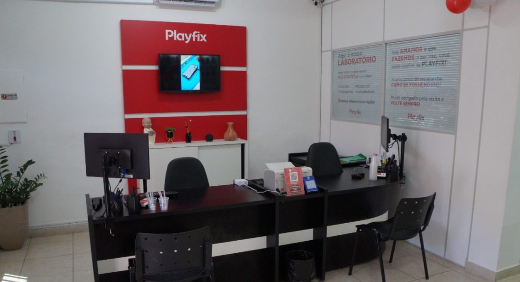 &Aacute;rea de atendimento da Playfix em Itapira