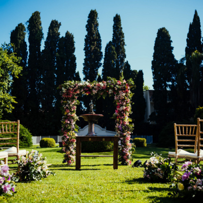 Ambientación floral de evento