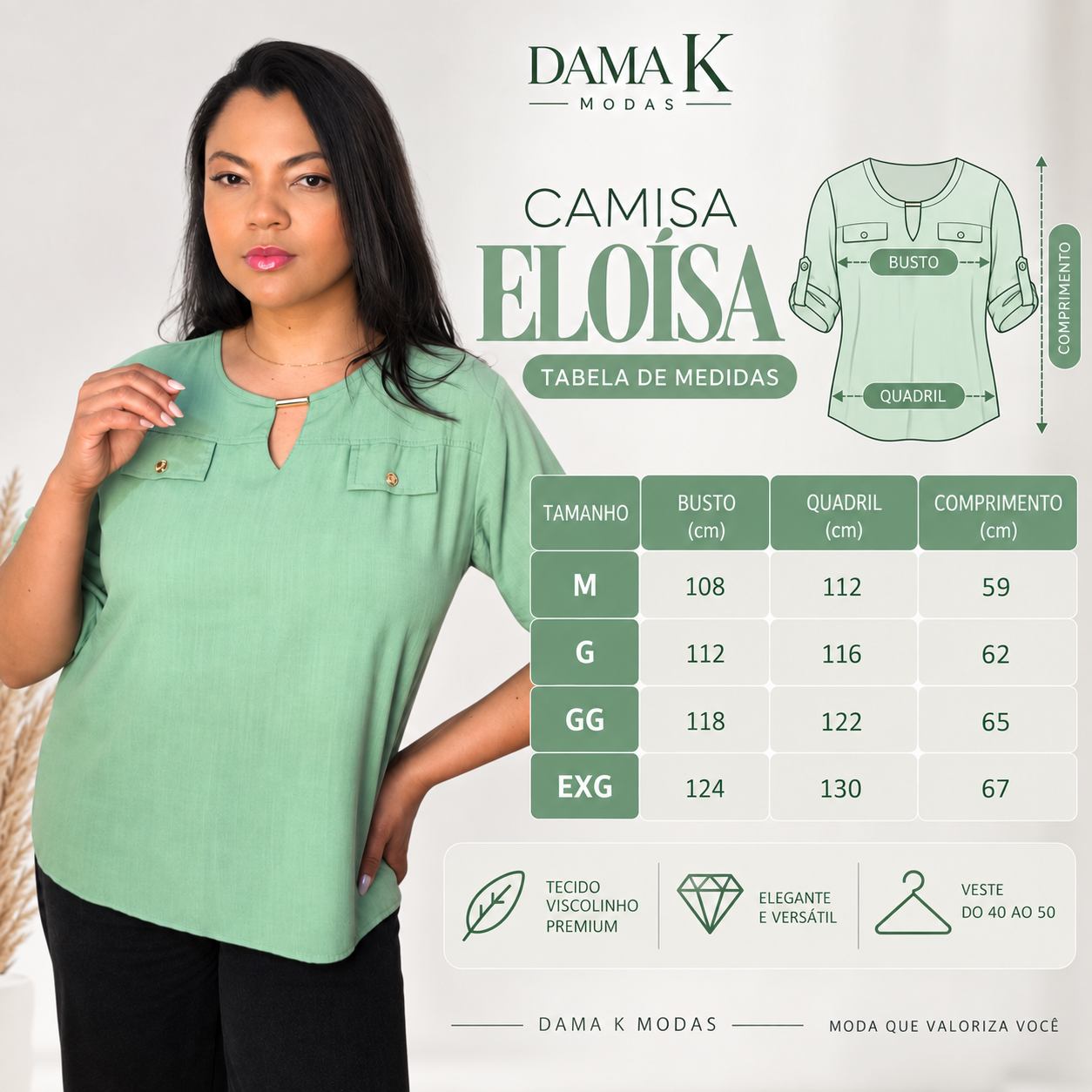 Camisa Elo&iacute;sa