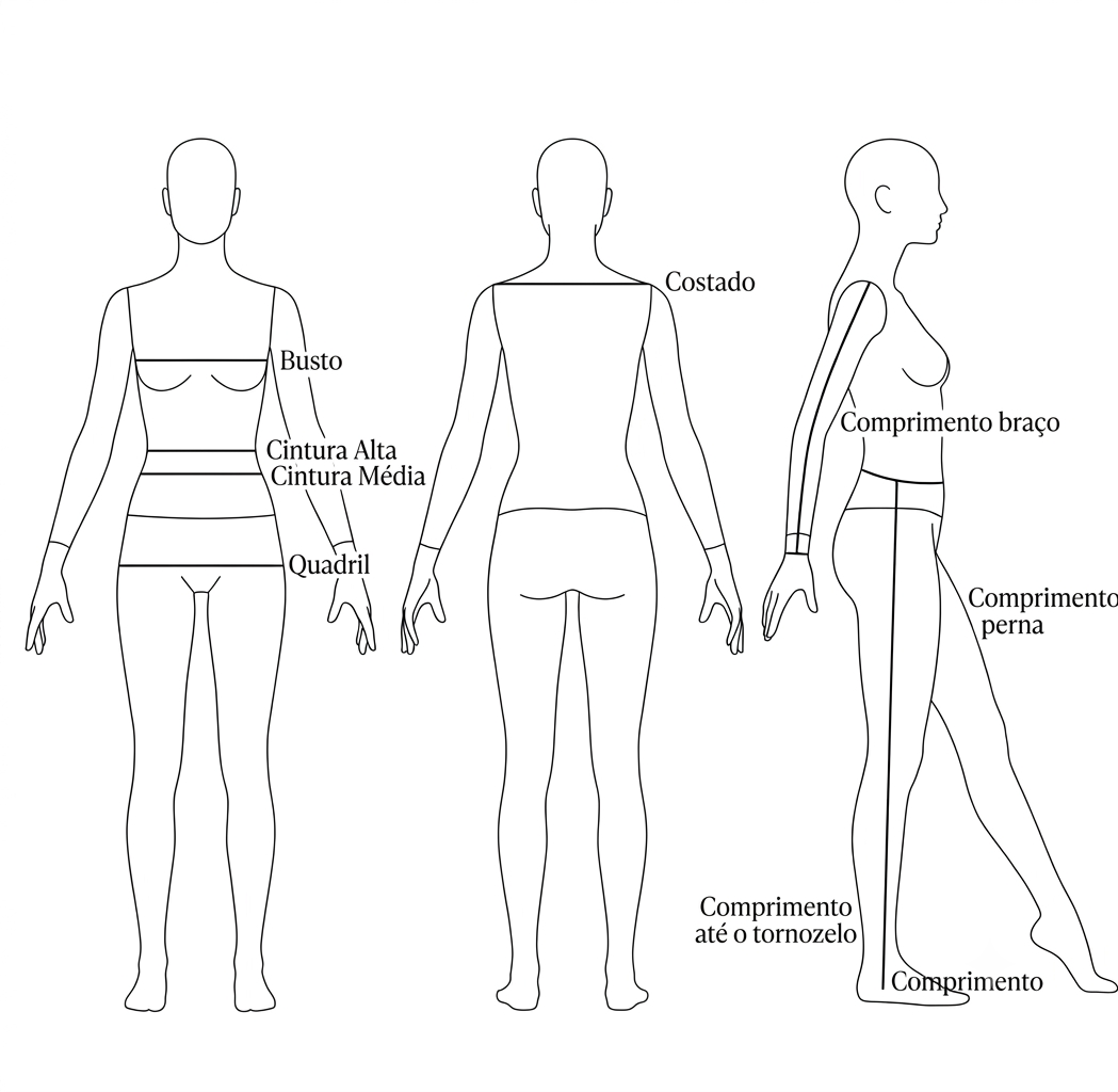 Medidas Roupas Femininas