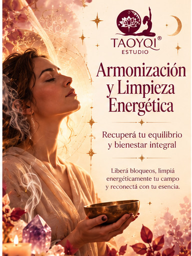 Afiche de Armonización y Limpieza Energética de TaoyQi