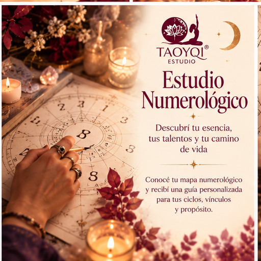 Afiche de Estudio Numerológico de TaoyQi