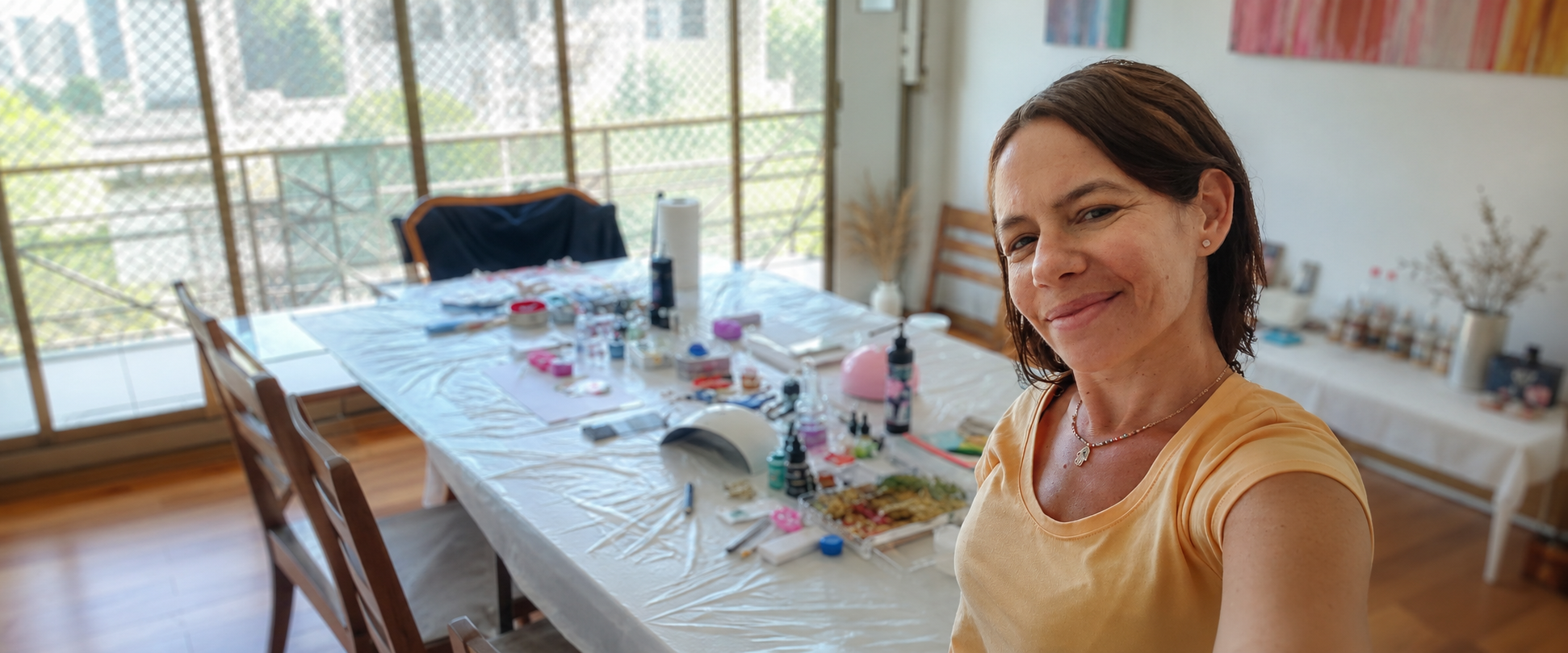 Natali Barenboim en su espacio creativo Espacio NB