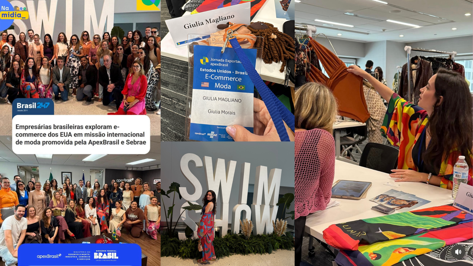 GIUMAG presença internacional moda praia eventos e mercado global