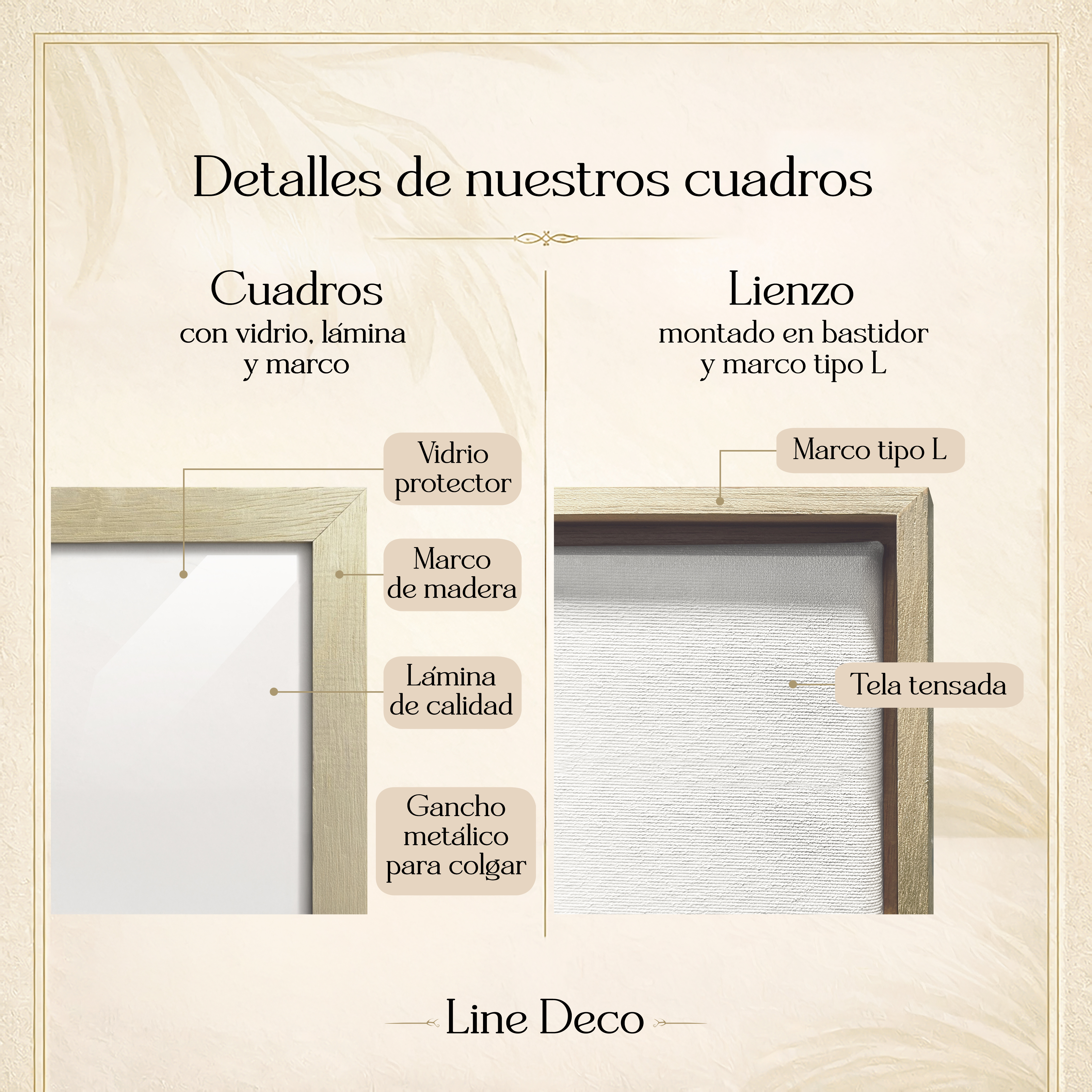 Detalle de nuestros cuadros y lienzos
