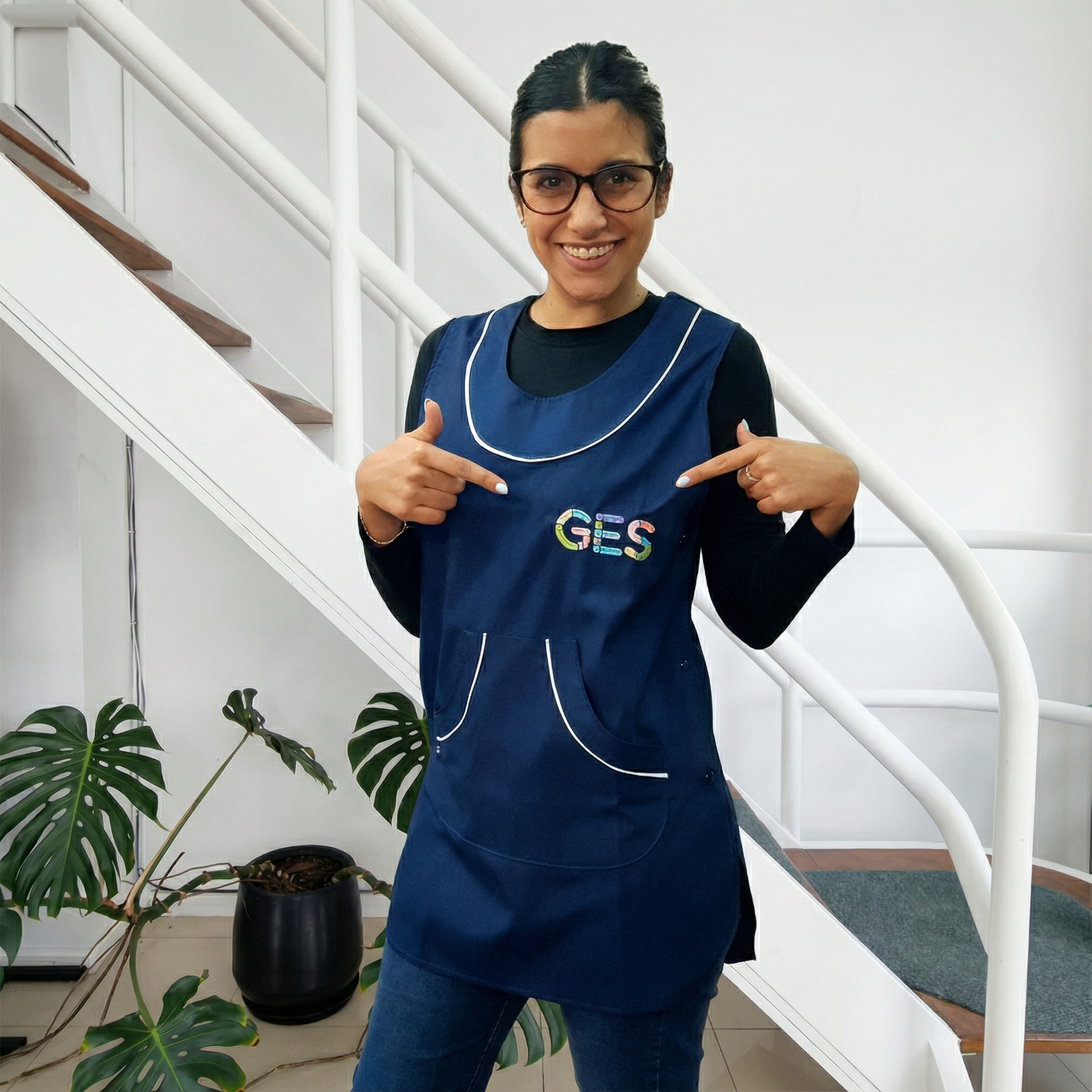 Guardapolvo logo espalda