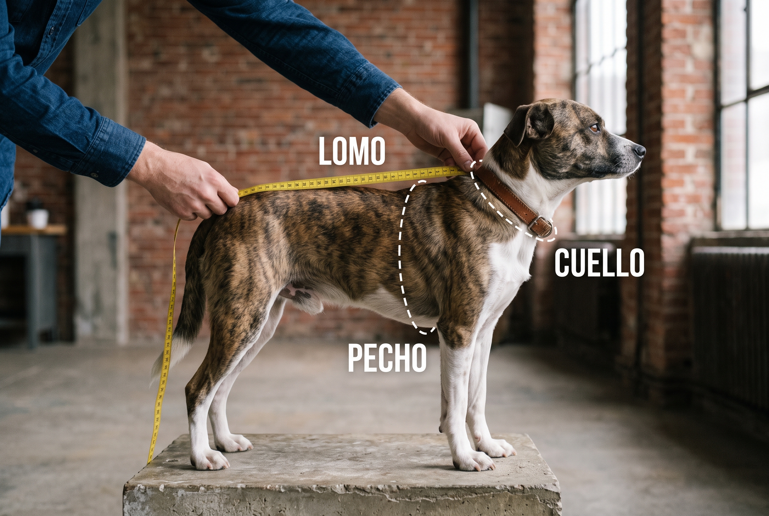 Cómo medir cuello, pecho y lomo de tu perro – talle estándar