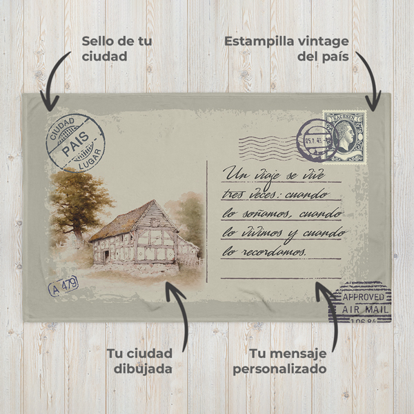 Manta Personalizada Frazada Personalizada