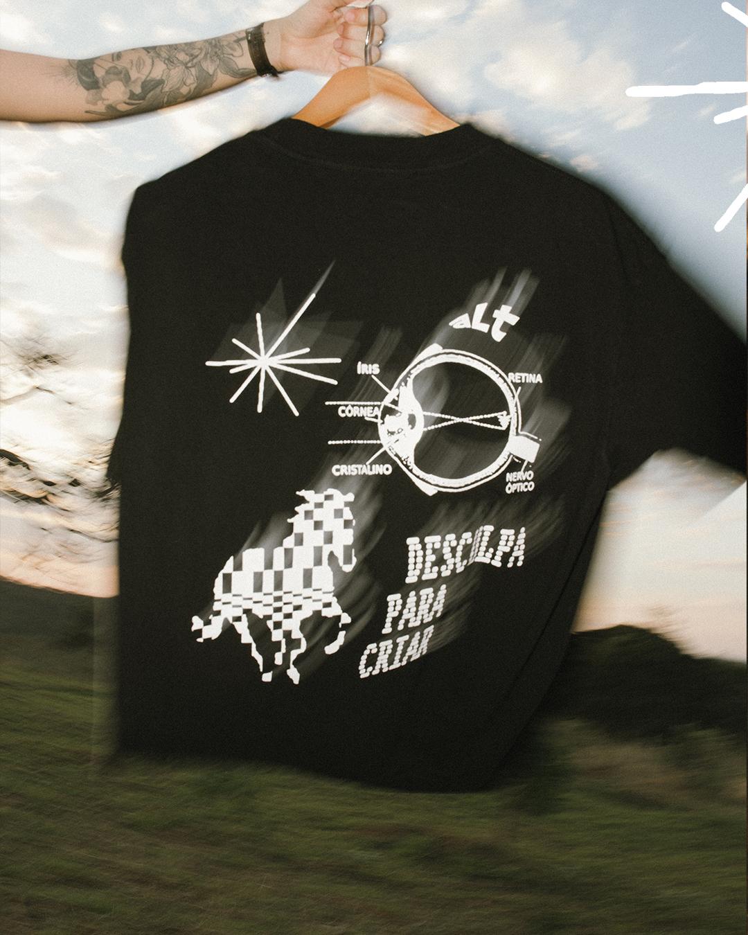 Camiseta ALT Special Edition Black, preta oversized