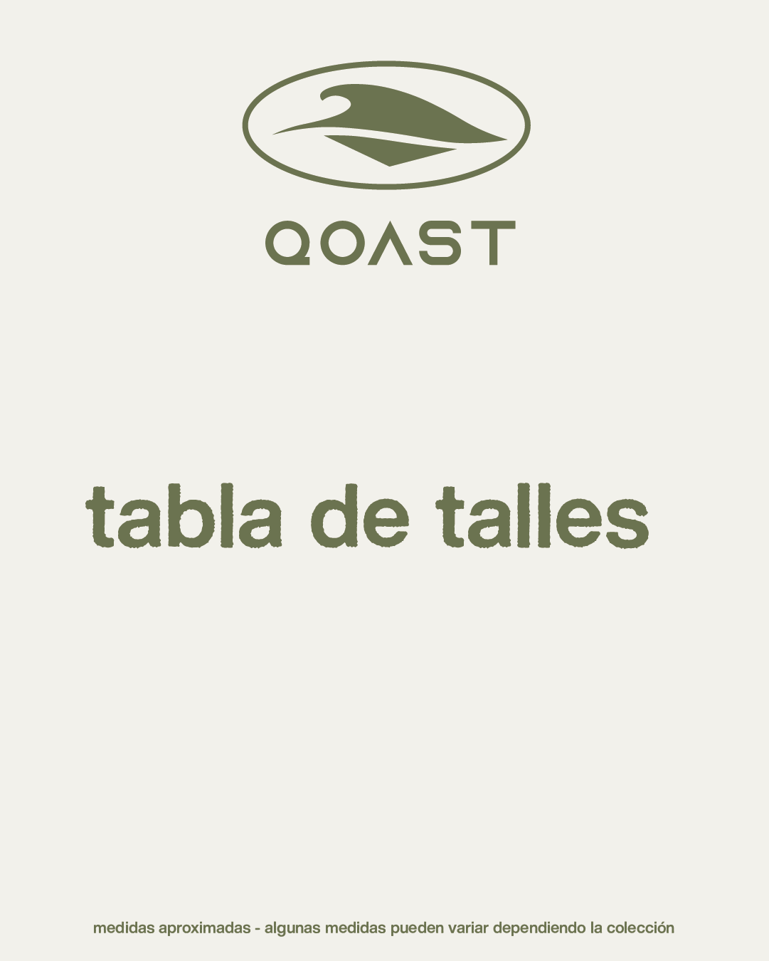 TABLA DE TALLES