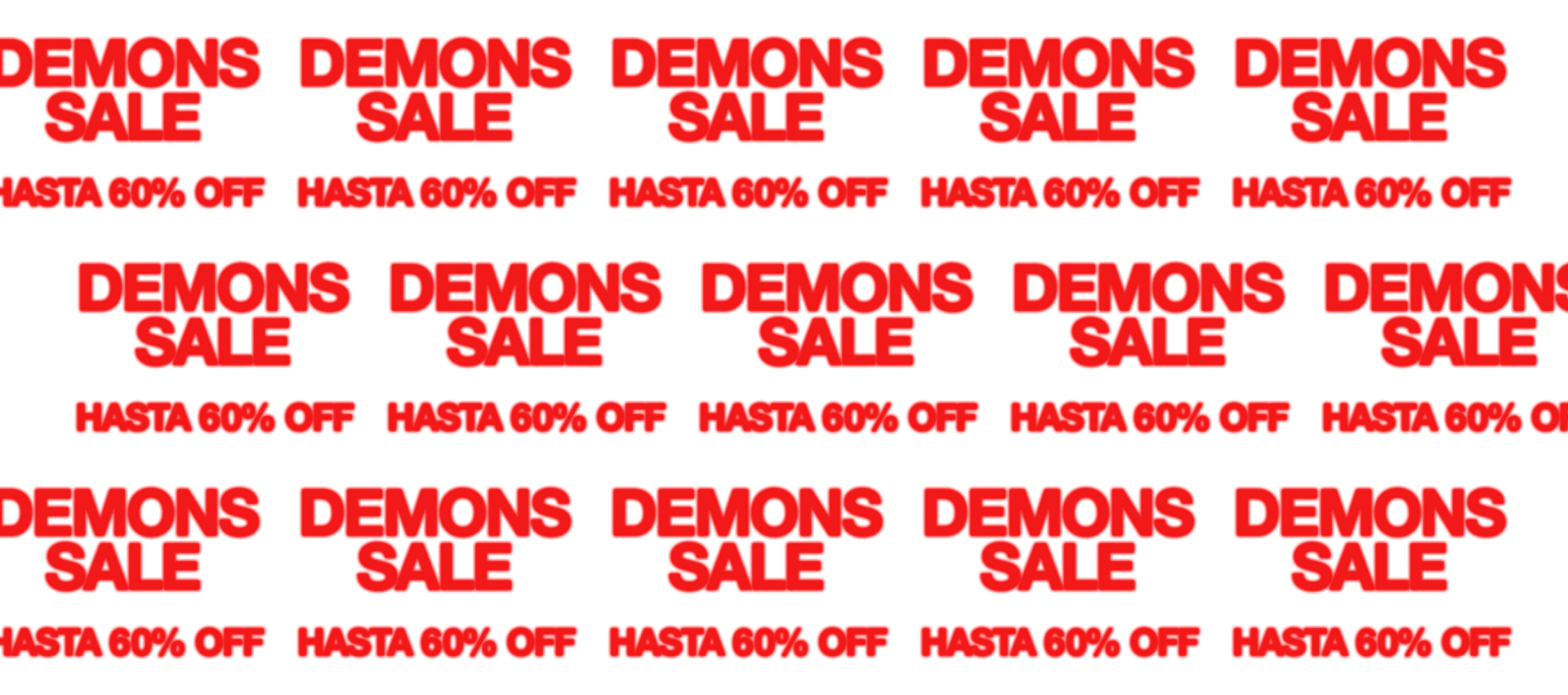 Banner de la categoría DEMONS SALE