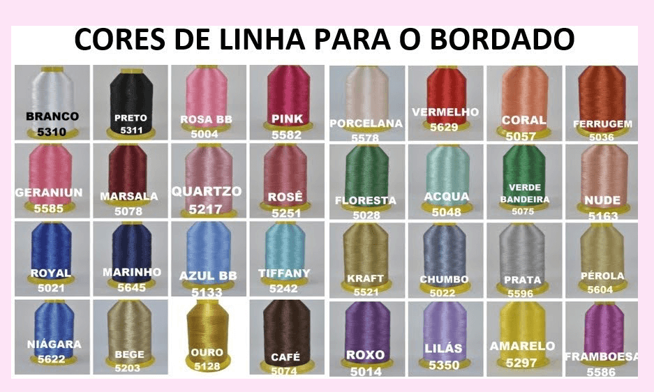 cor do bordado robe