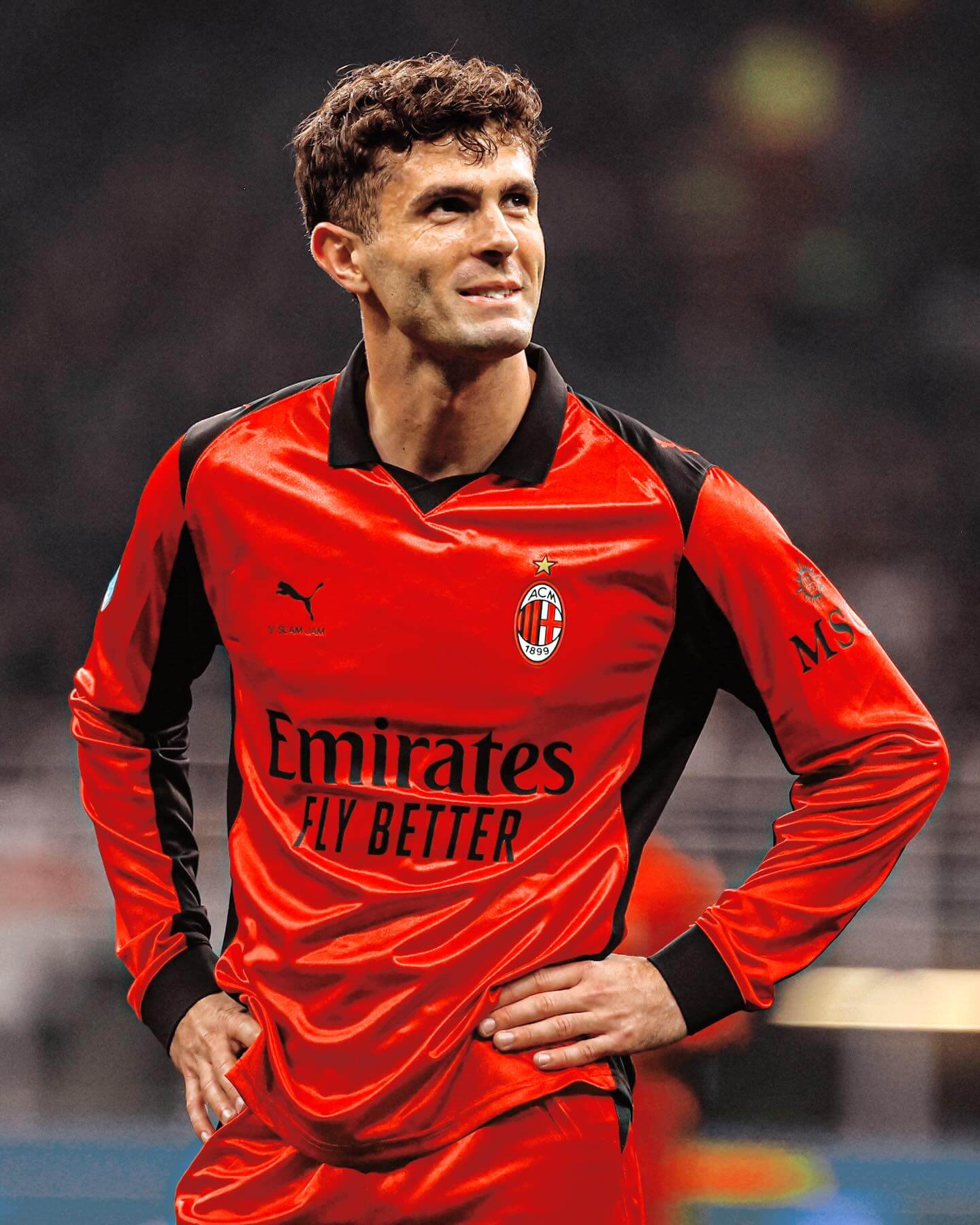 camisa-ac-milan-25-26-fourth-2025-2026-vermelha-modelo-torcedor-modric-pulisic-rafa-leao-gonçalo-ramos-nkunku-fofana-rabiot-maignan-