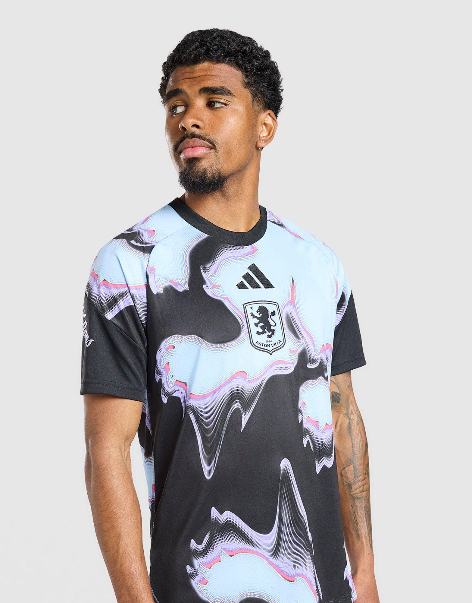 camisa-aston-villa-26-27-pre-jogo-preta-aquecimento-2026-2027-modelo-torcedor-abraham-garnacho-manzambi-joao-gomes-buendia-onana-mcginn-mings-suzuki-