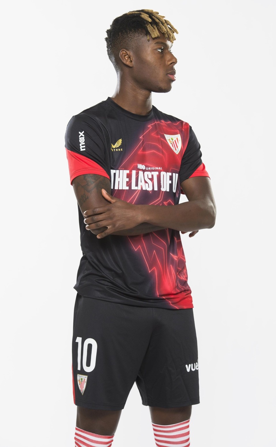 camisa-athletic-bilbao-the-last-of-us-2025-preta-modelo-torcedor-inaki-williams-nico-williams-