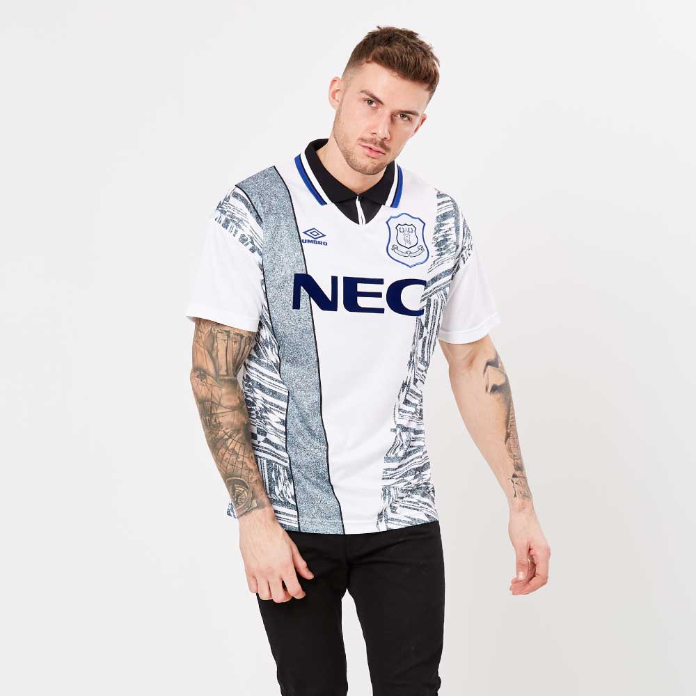 camisa-everton-away-branca-94-95-1994-1995-masculina-modelo-fan-torcedor-cinza-