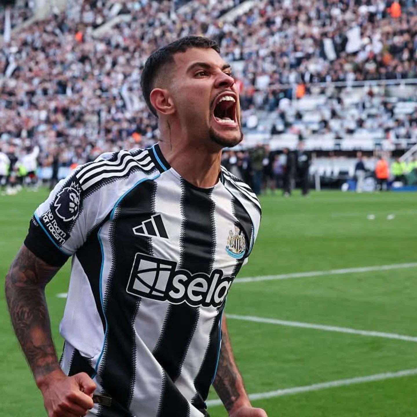 camisa-newcastle-home-25-26-branca-preta-2025-2026-modelo-torcedor-bruno-guimaraes-tonali-joelinton-isak-barnes-gordon-willock-elanga-burn-