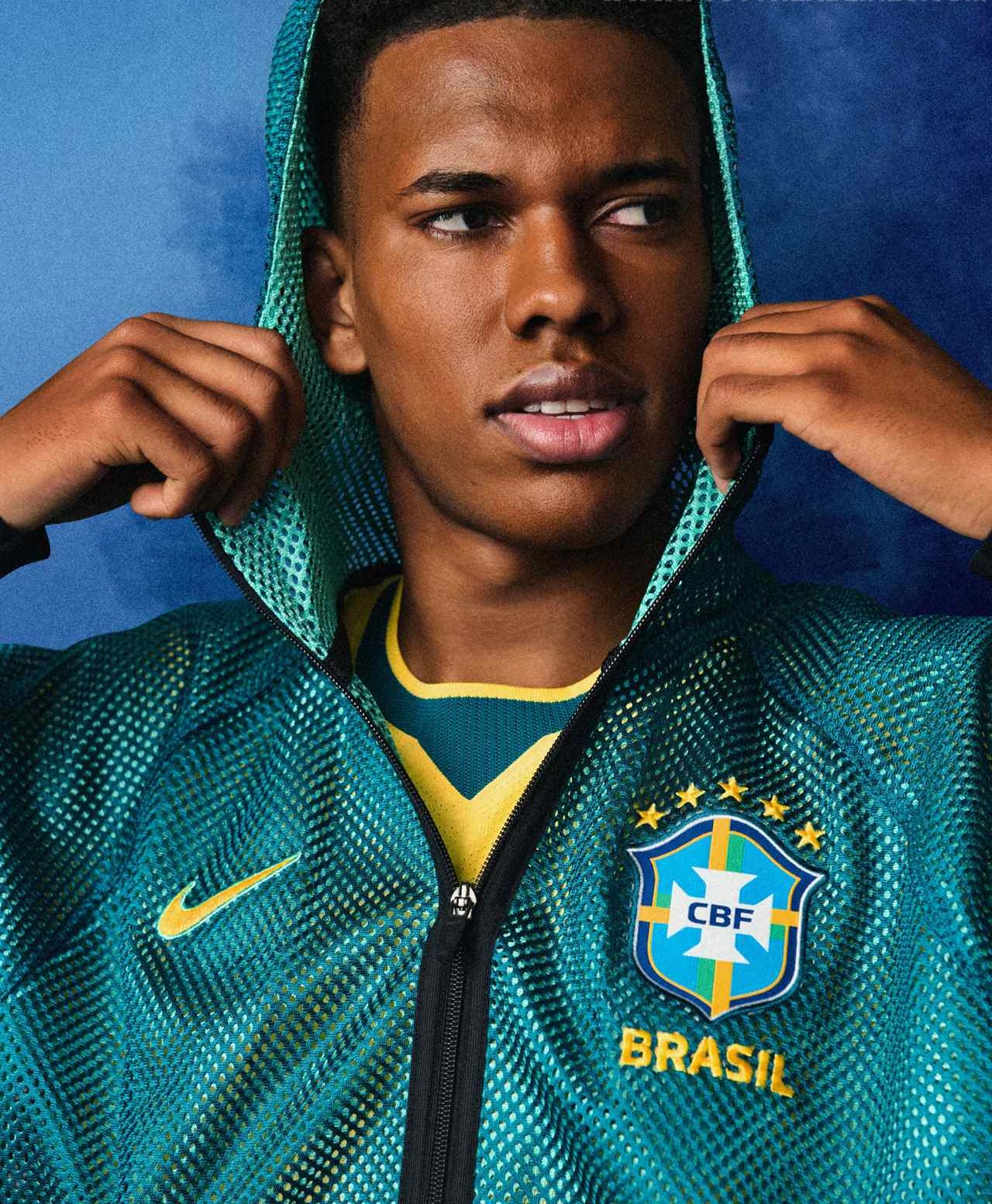 jaqueta-seleção-brasileira-mesh-2026-verde-furadinho-copa-do-mundo-neymar-vini-jr-raphinha-endrick-casemiro-casaco-