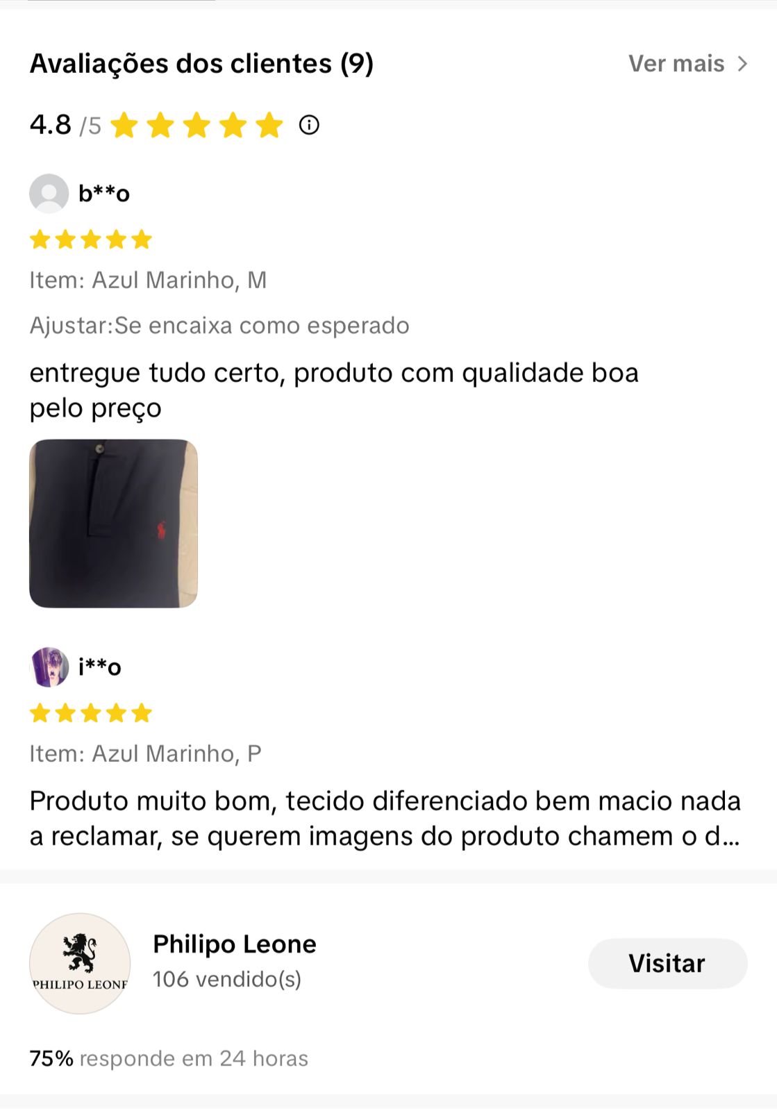 Avalia&ccedil;&otilde;es reais dos clientes no TikTok Shop