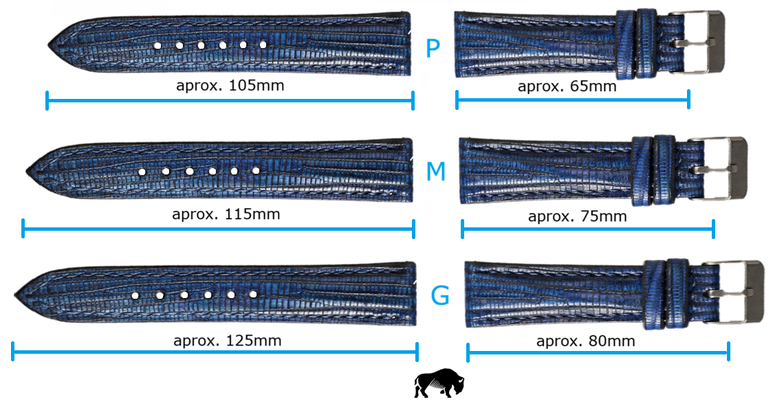 medida de pulseira de relogio couro