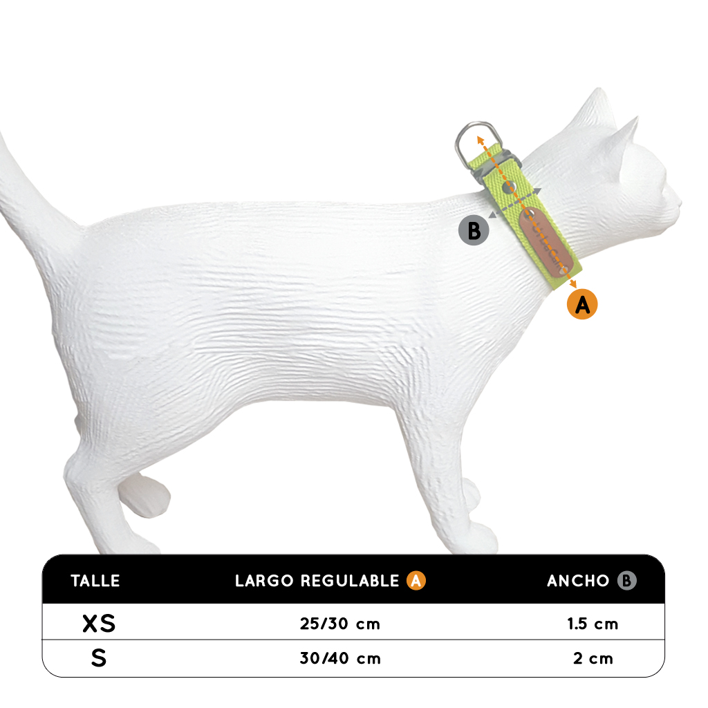 collar regulable para gatos