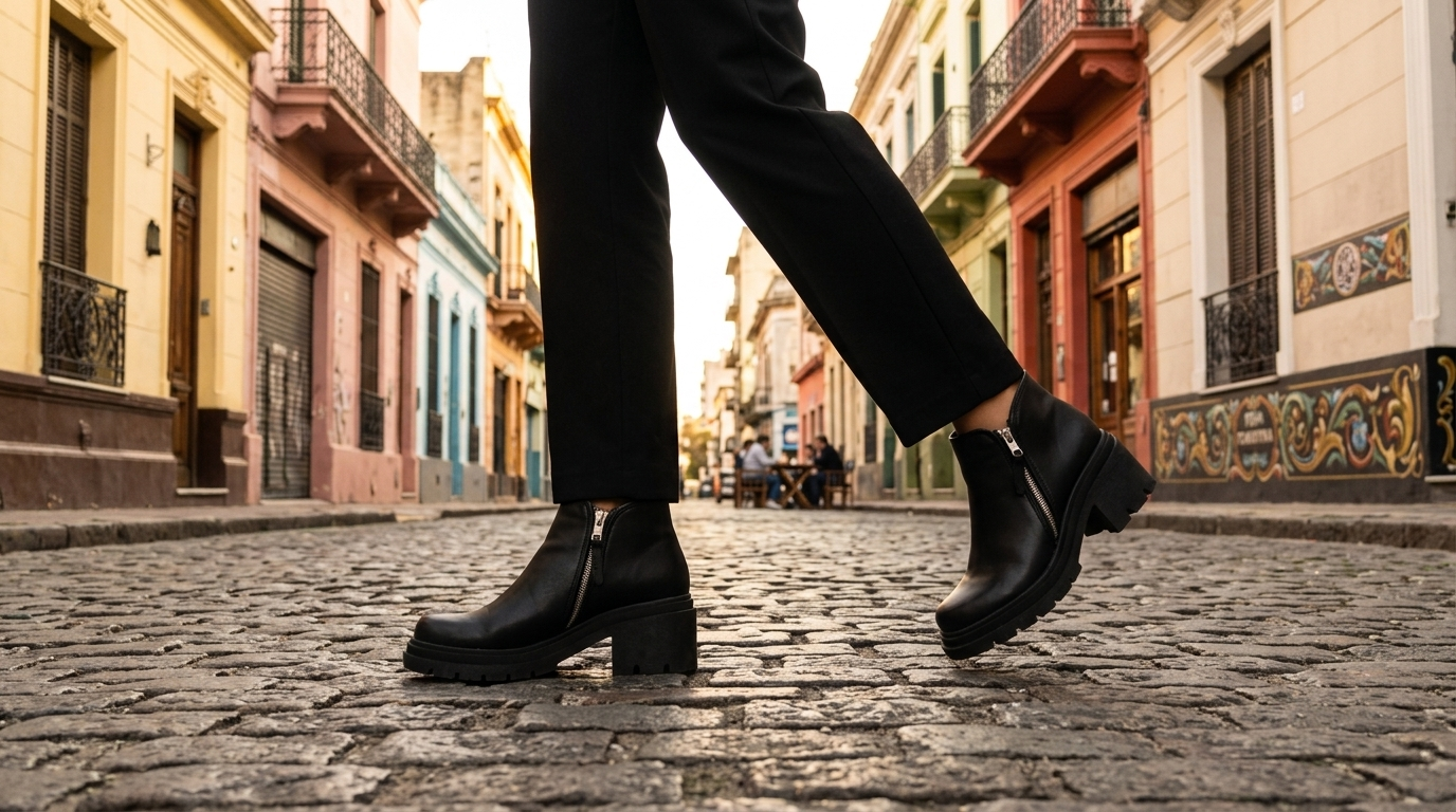 Botineta Ona en movimiento, San Telmo Buenos Aires