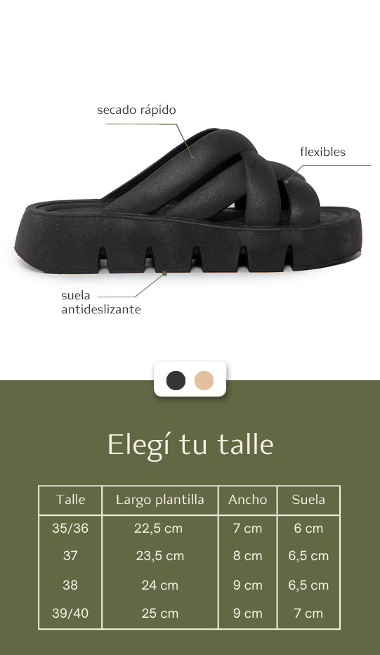 Tabla de talles Crociata