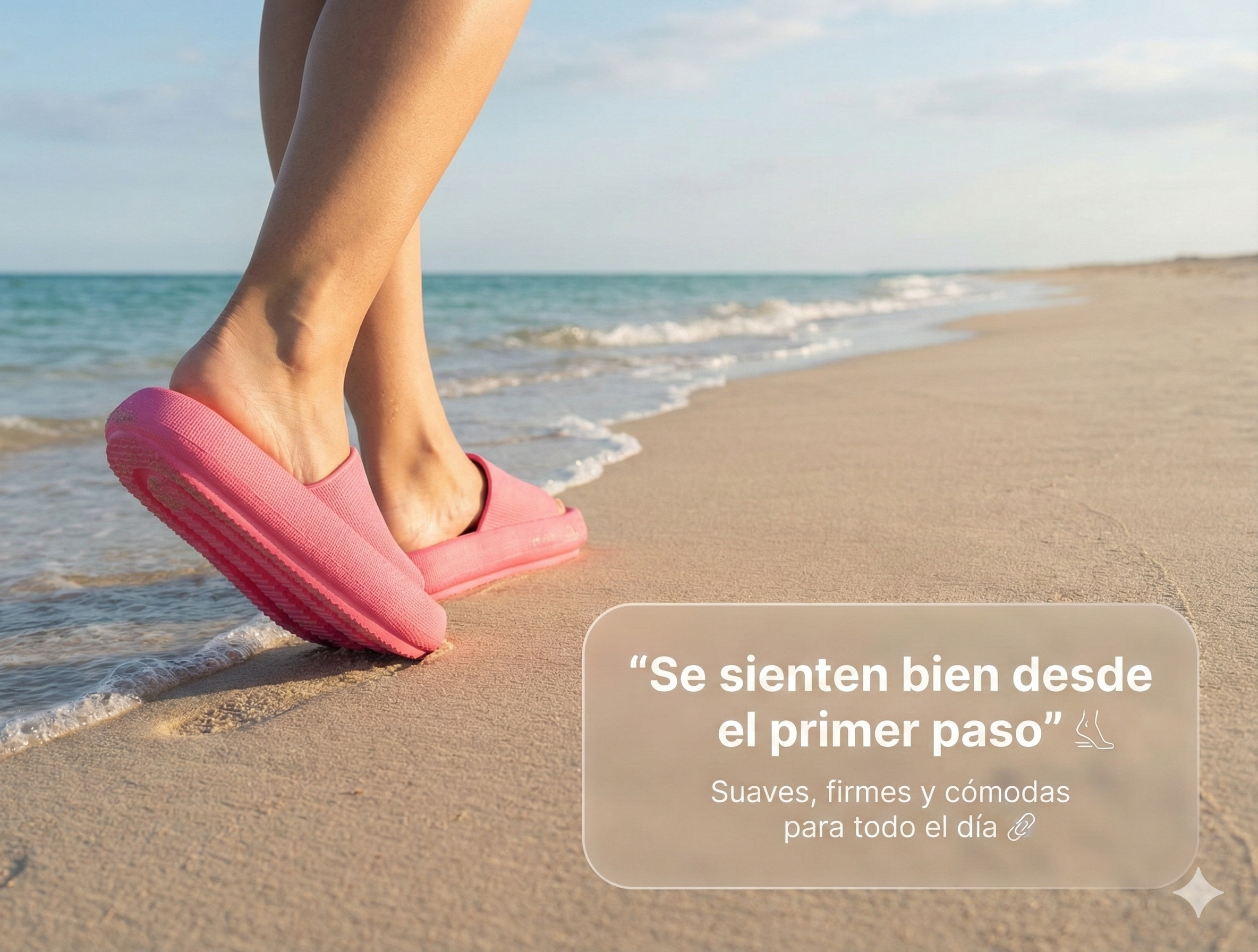 Sandalias Camille: comodidad suave y firme desde el primer paso, ideales para verano