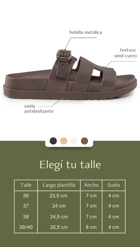 Gu&iacute;a de talles Hache Soft