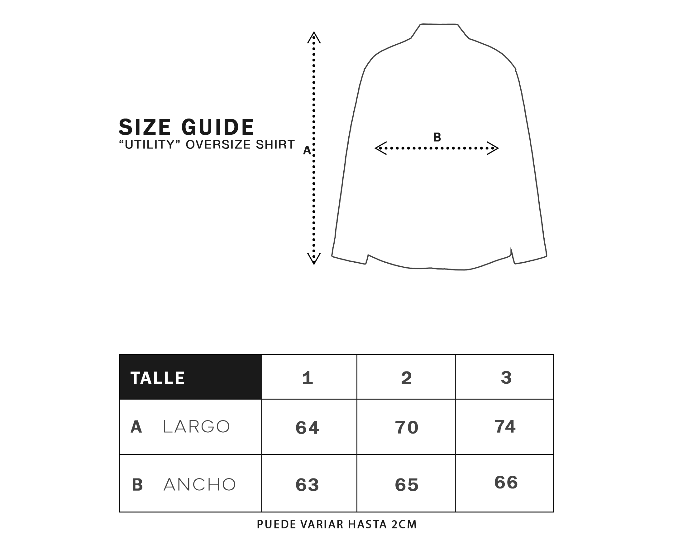Size Guide Utility Shirt