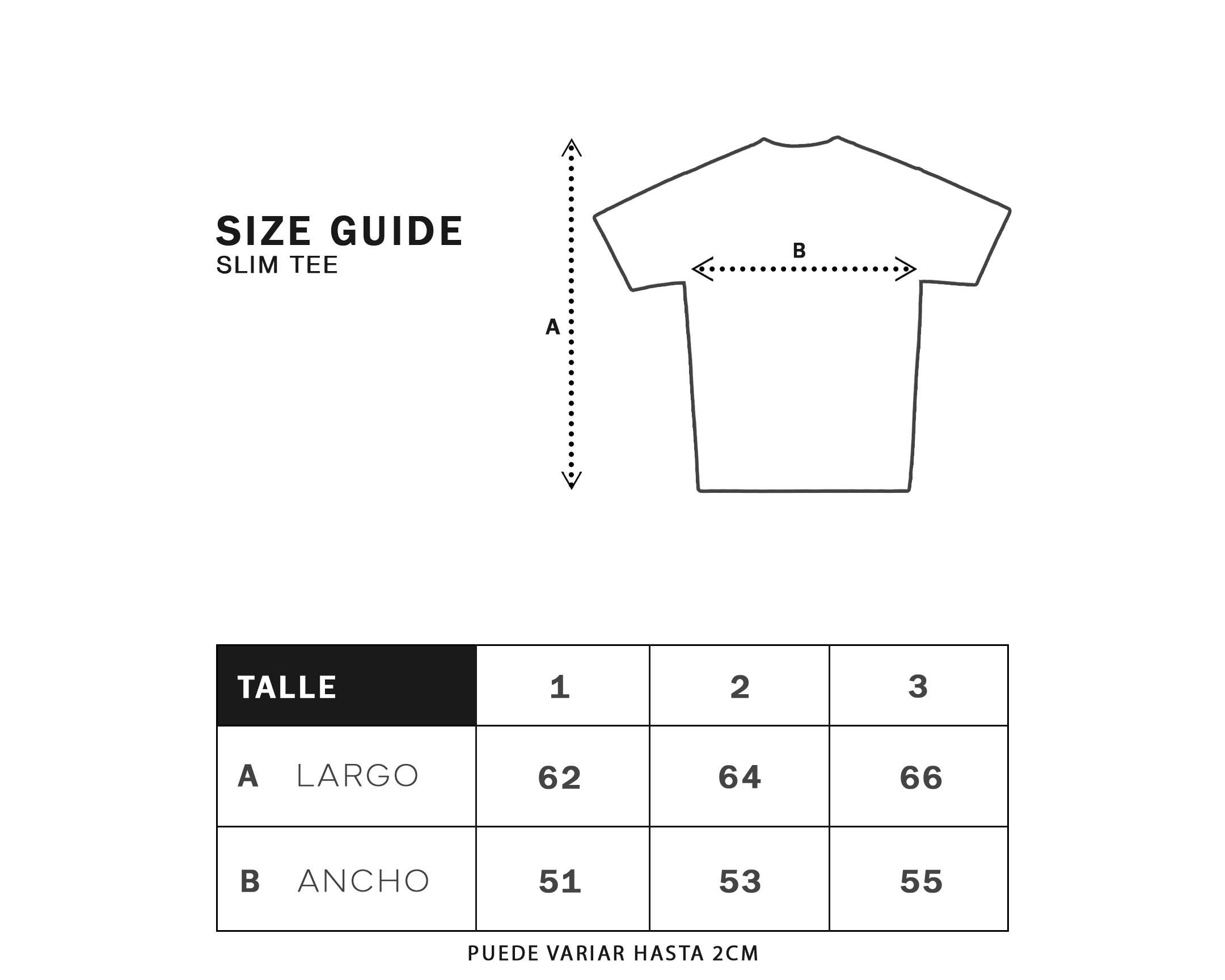 Size Guide Slim