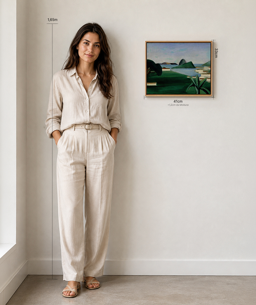 Reprodu&ccedil;&atilde;o oficial de Rio de Janeiro, de Tarsila do Amaral