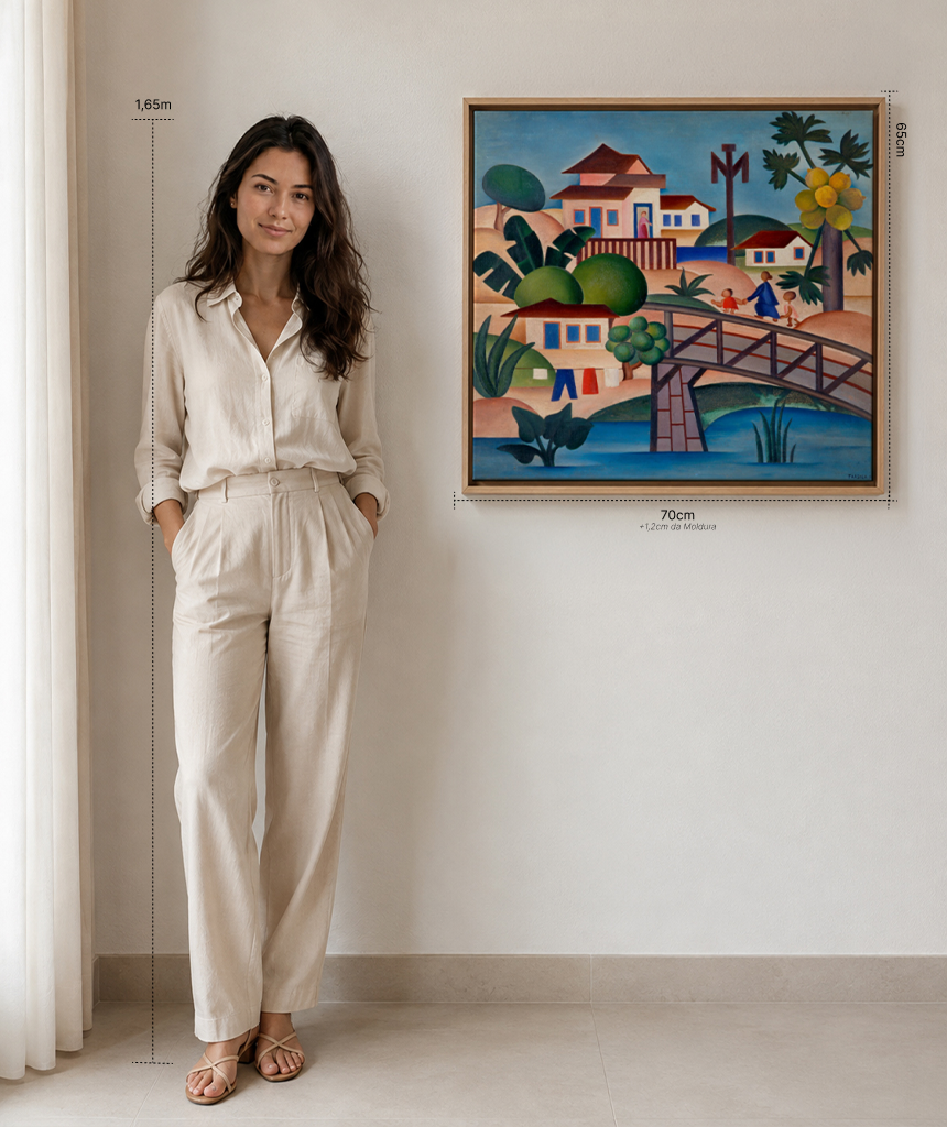 Reprodu&ccedil;&atilde;o oficial de O Mamoeiro, de Tarsila do Amaral