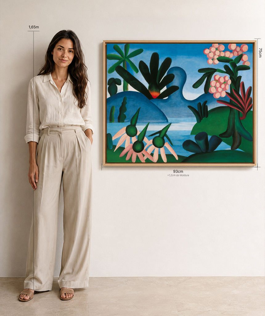 Reprodu&ccedil;&atilde;o oficial de O Lago, de Tarsila do Amaral