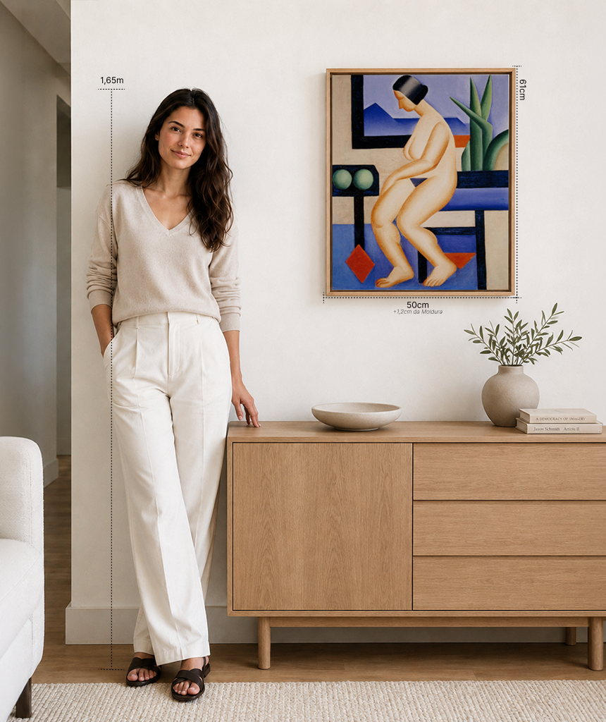 Reprodu&ccedil;&atilde;o oficial de Estudo 2, de Tarsila do Amaral
