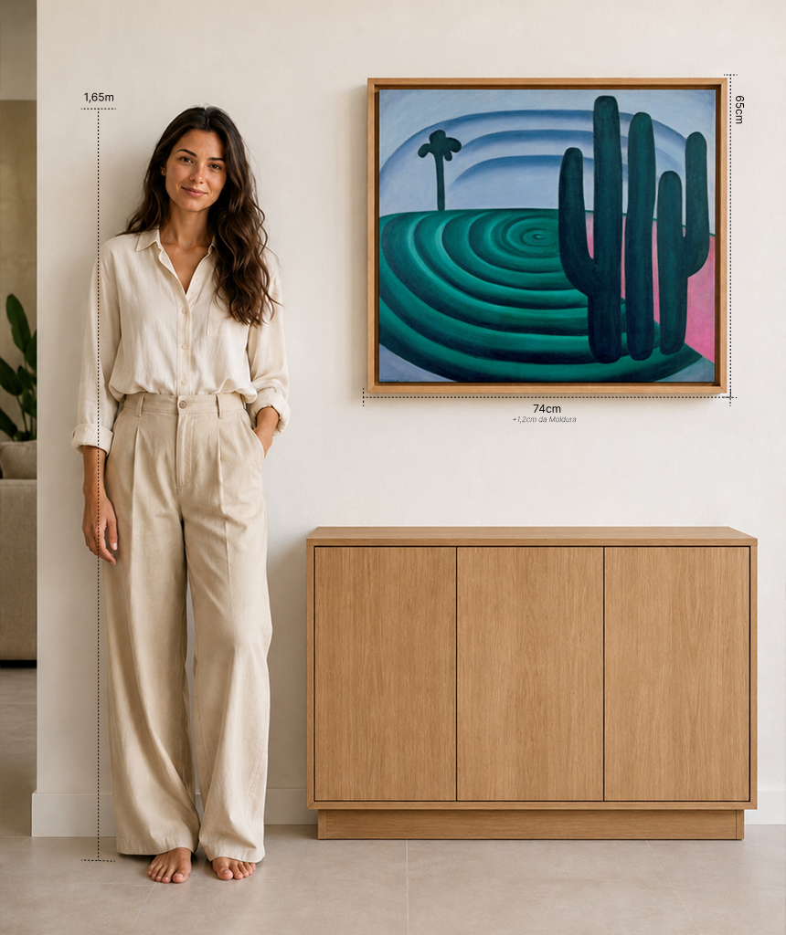 Reprodu&ccedil;&atilde;o oficial de Dist&acirc;ncia, de Tarsila do Amaral