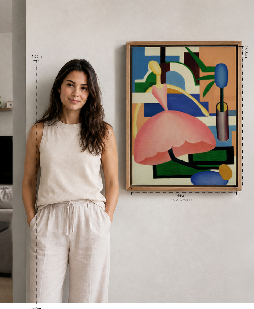 Reprodu&ccedil;&atilde;o oficial de A Boneca, de Tarsila do Amaral