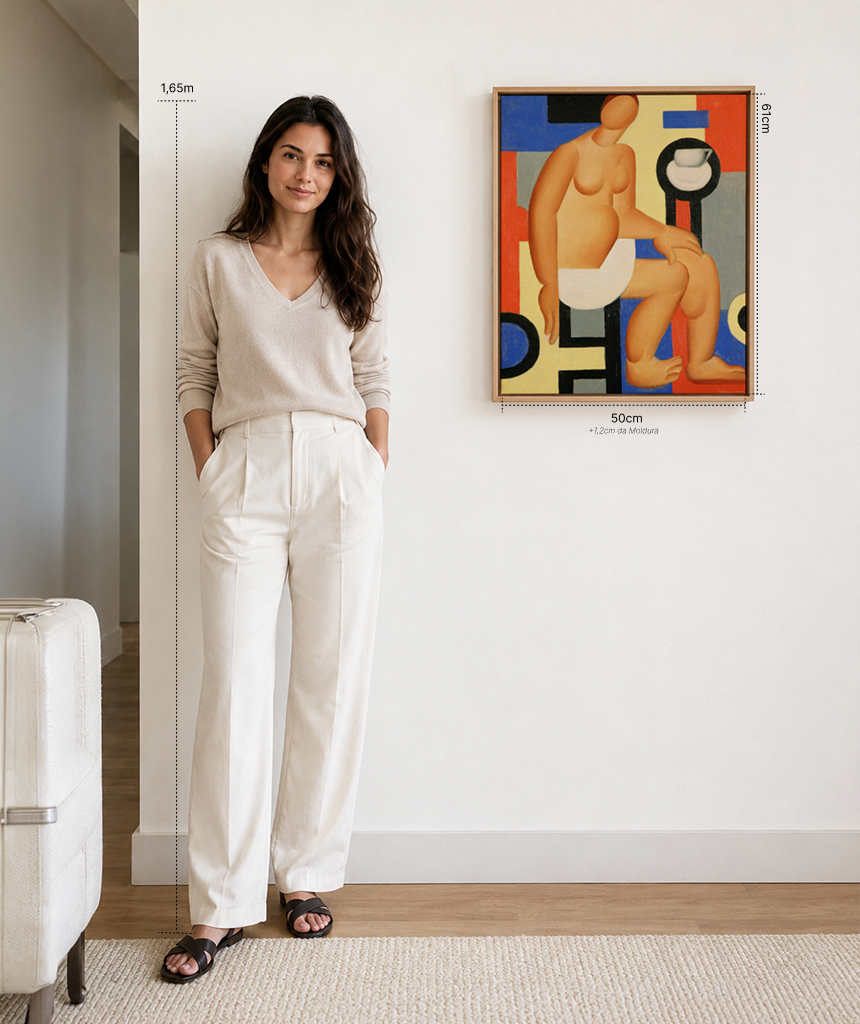 Reprodução oficial de Estudo 1, de Tarsila do Amaral