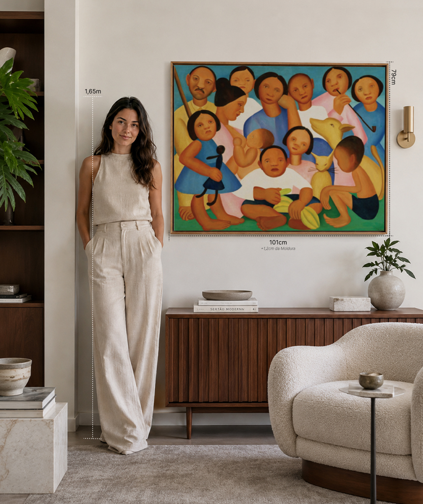 Reprodução oficial de A Família, de Tarsila do Amaral