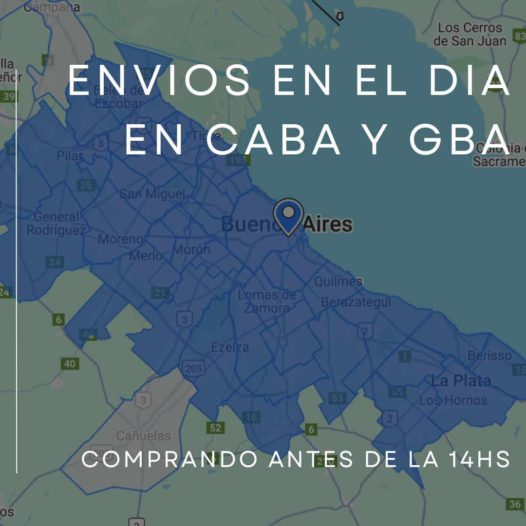 Emvios en el dia por motomensajeria comprando antes de las 14hs