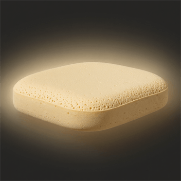 Bloco de espuma injetada do assento em fundo escuro