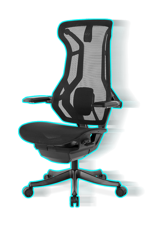 Demonstrativo da cadeira gamer DT3 N7 disponível em duas opções de cores: Grey Frame e All Black.