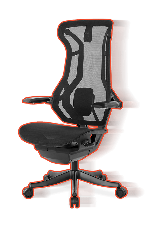 Demonstrativo da cadeira gamer DT3 N7 disponível em duas opções de cores: Grey Frame e All Black.