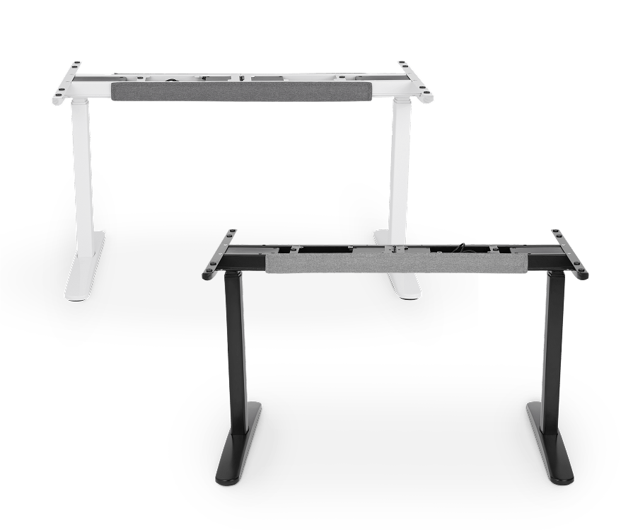 Mesas com regulagem de altura F50 DT3 nas cores branco e preto