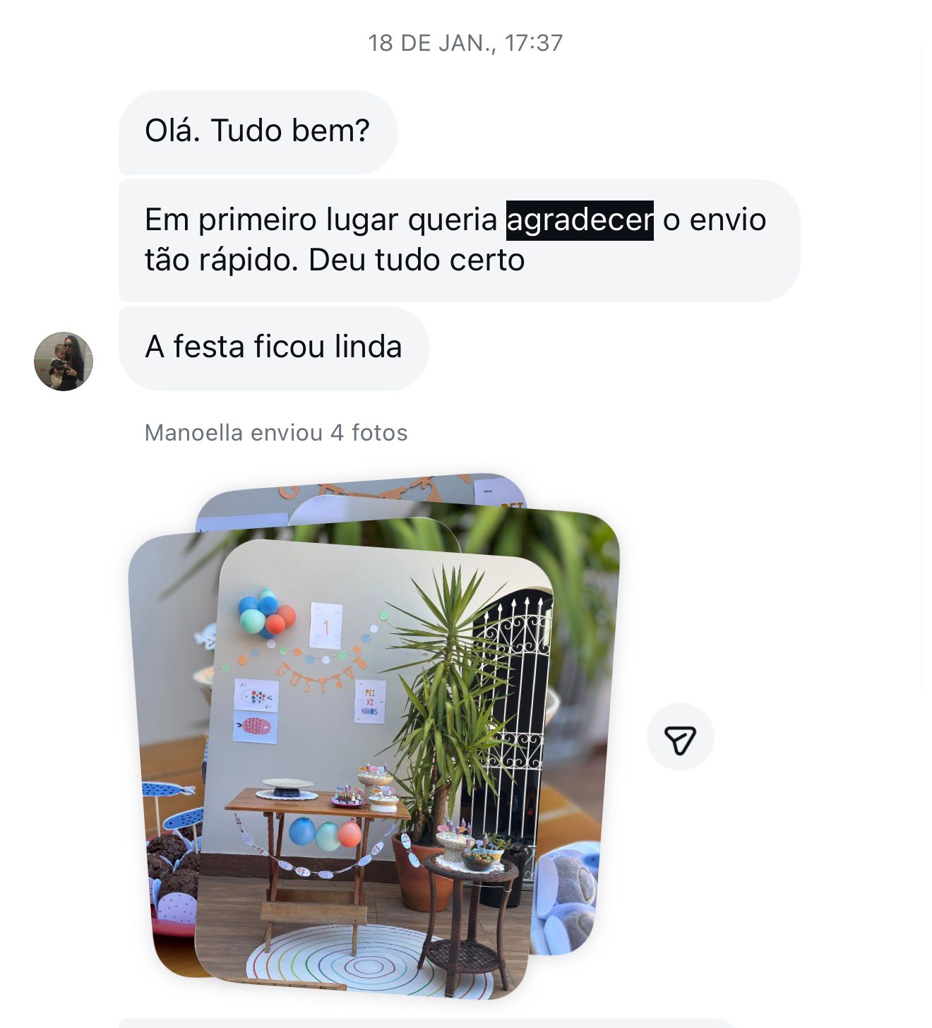 Feedback cliente 1