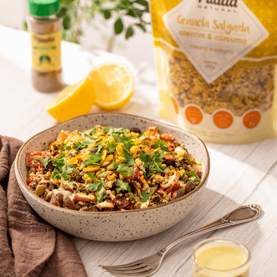 Granola em Saladas