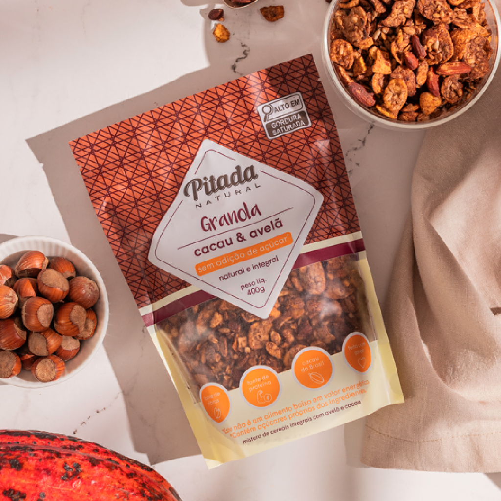 Granola de Cacau e Avelã