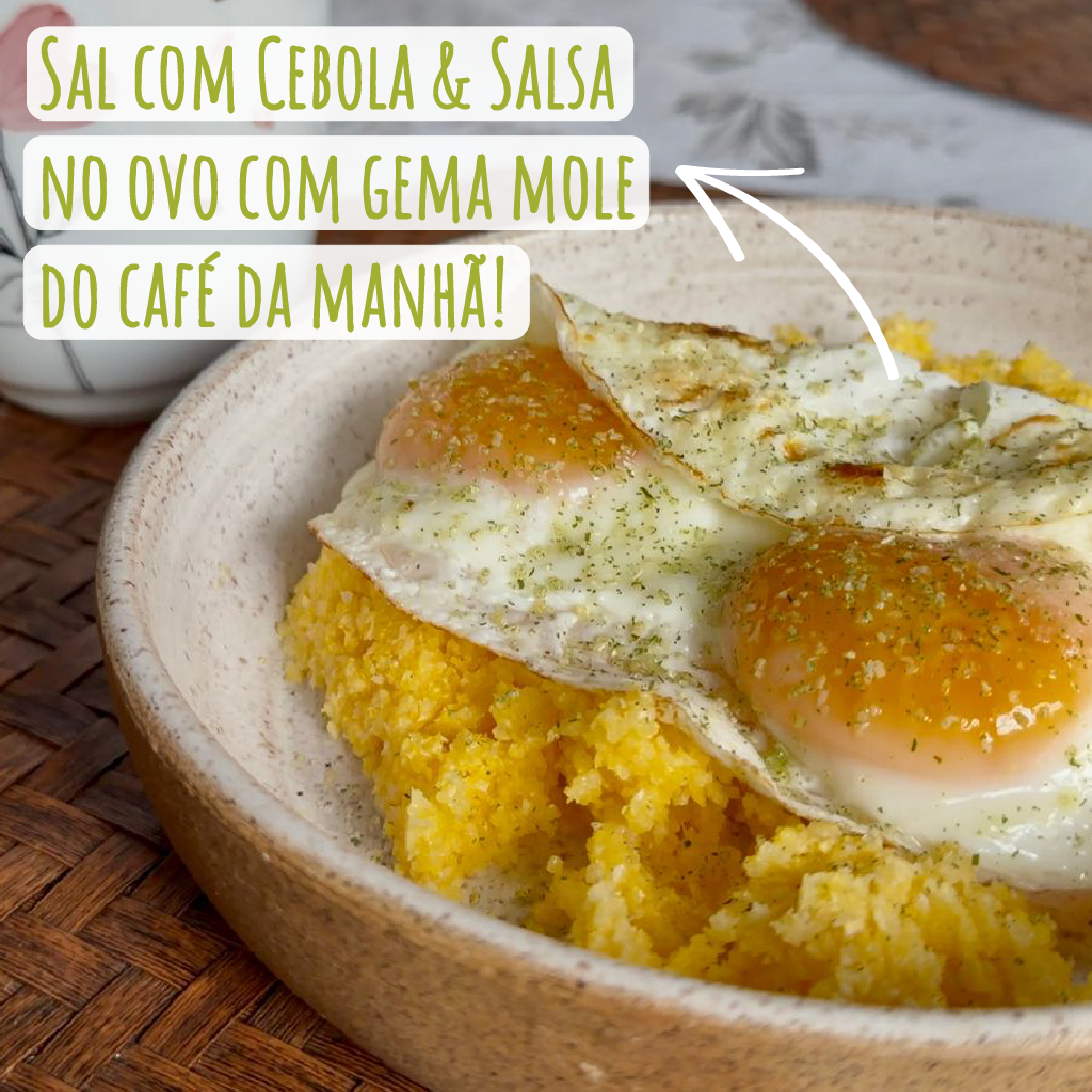 Ovo preparado com Sal com Cebola e Salsa