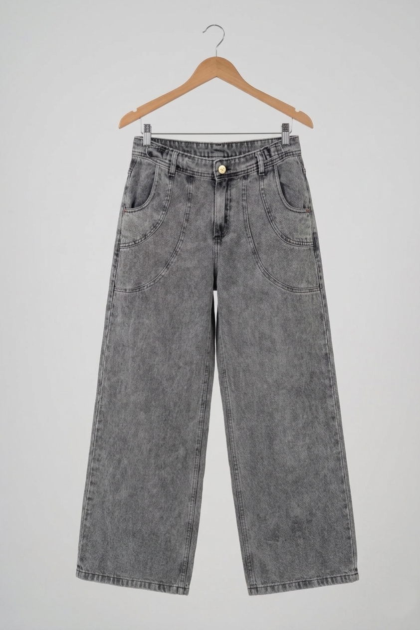 Jean Wide Leg &Oacute;xido en percha